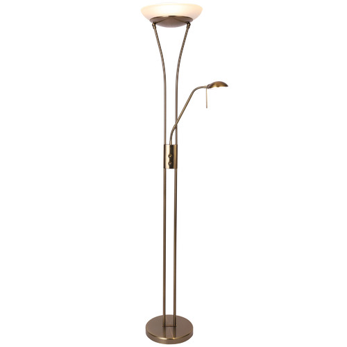 Dimmable brass on sale floor lamp